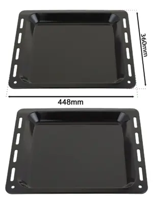 Enamel-Coated Baking Tray for Tricity Bendix Oven – 448×360×25 mm