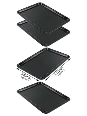Enamel Non-Stick Baking Sheet 417×300 mm Raised Edge