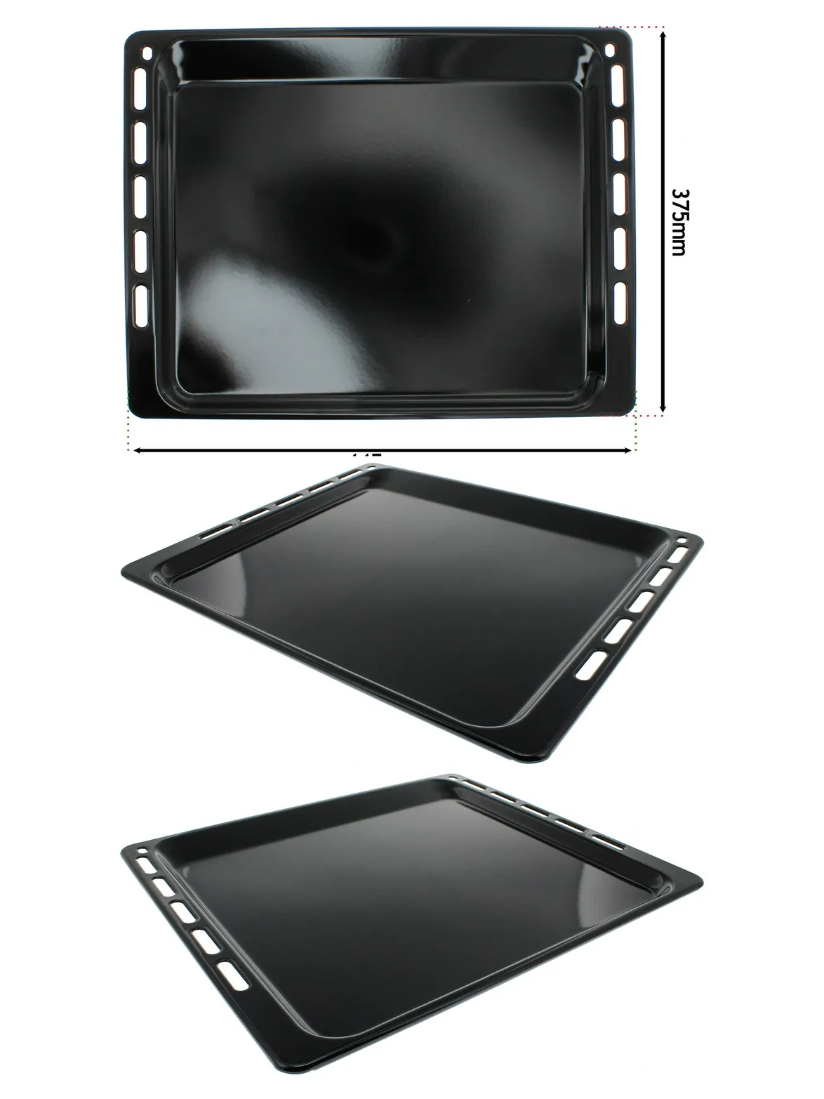Enamel Non‑Stick Baking Tray Base – IKEA Oven 445×375 mm