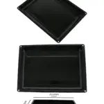 Enamel Oven Grill Pan with Drip Tray – 355×280 mm for Roasting & Baking