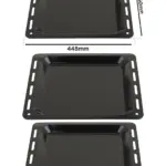Enamel Oven‑Safe Baking Tray for Arcelik – 448×360×25 mm