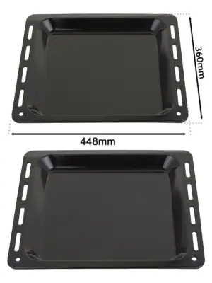 Enamel Oven‑Safe Baking Tray for Frigidaire – 448×360×25 mm