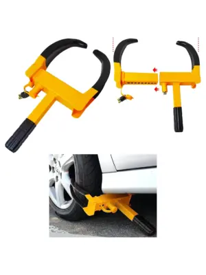 Essential Wheel Clamp Lock for Caravan, Campervan, Motorhome & Trailer