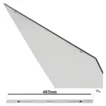 Essentials Waterline Oven Replacement Door Glass Panel 497 × 410 mm