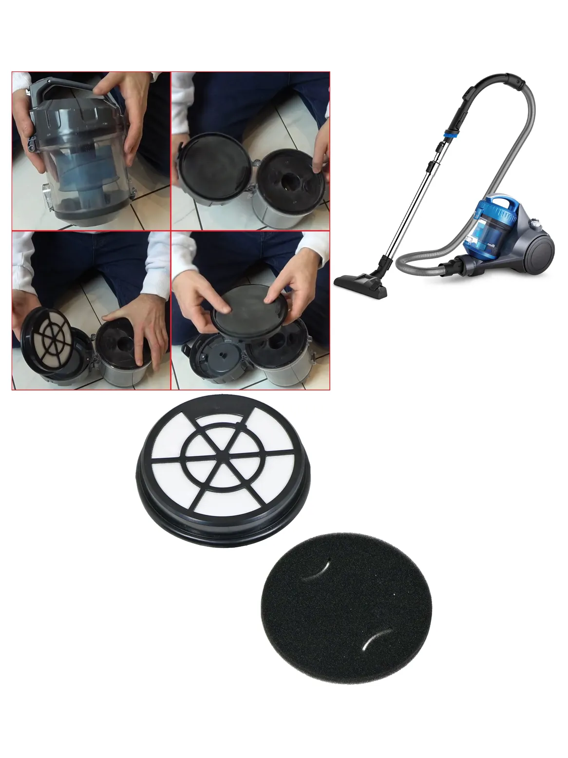 Eureka Whirlwind NEN110/NEN110A Foam Filter Replacement Kit