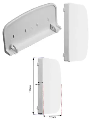 Evaporator Door Handle for Currys Essentials CUR55W12 Fridge/Freezer