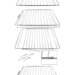 Extendable Oven Shelf for John Lewis Cookers 310-565mm, Pack of 2