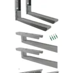 Extendable Wall‑Mount Bracket for Delonghi Microwaves – Grey/Silver