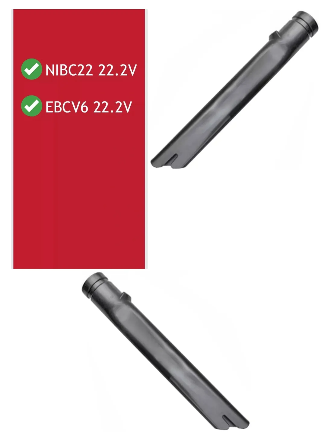 Extra-Long 3-in-1 Crevice Nozzle for Vytronix NIBC22 Vacuum Cleaner
