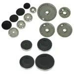 Fagor Gas Burner Crown & Flame Cap Kit Small-Medium-Large 55-100mm