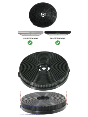 FIREGAS Hood Filter for FGS-ESF23A360AC & FGS-EBF23A360AC