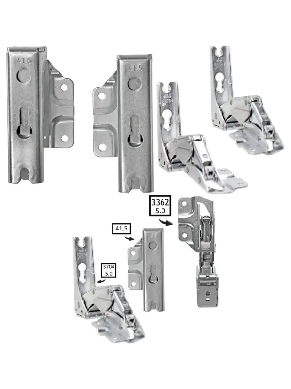 FIRENZI Fridge Freezer Door Hinges – Left & Right Pair, 3362/3363