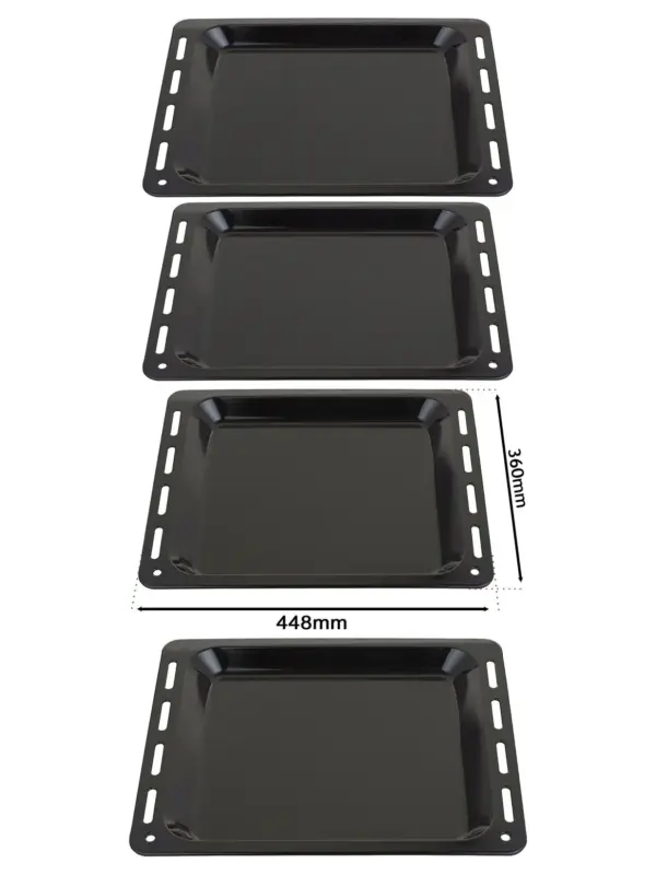 Fisher & Paykel Oven Enamel Baking Tray – 2 Pack, 448×360×25mm