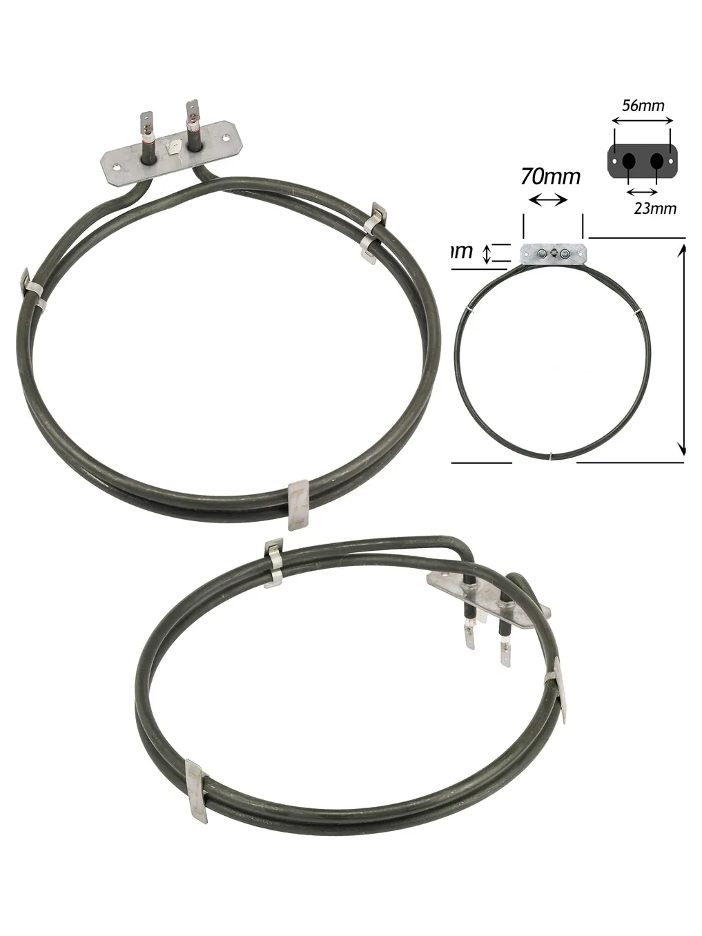 Flavel 1800W Fan Oven Replacement Heating Element – 2‑Turn Heater