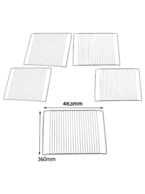 Flavel Arcelik Oven & Grill Wire Rack – 2 Shelves, 463×360 mm