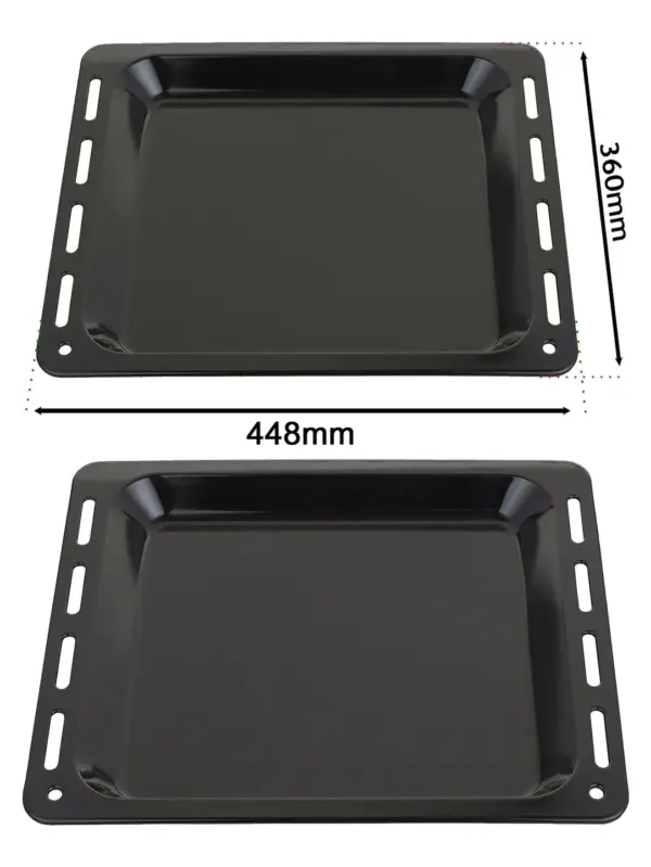 Flavel Enamel Baking Tray 448×360×25 mm – Fits DEHS6X/DGHS6X Ovens