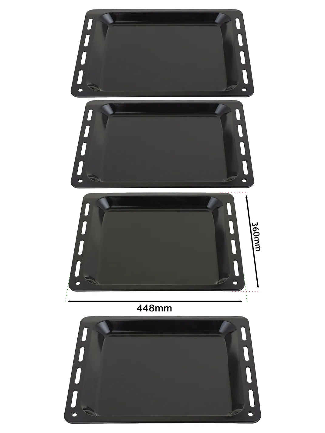 Flavel Enamel Baking Tray Set 448×360 mm for DEHS6X/DGHS6X