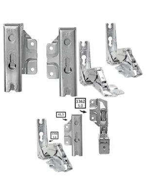 FLAVEL Fridge Door Hinge Set - Integrated Left & Right