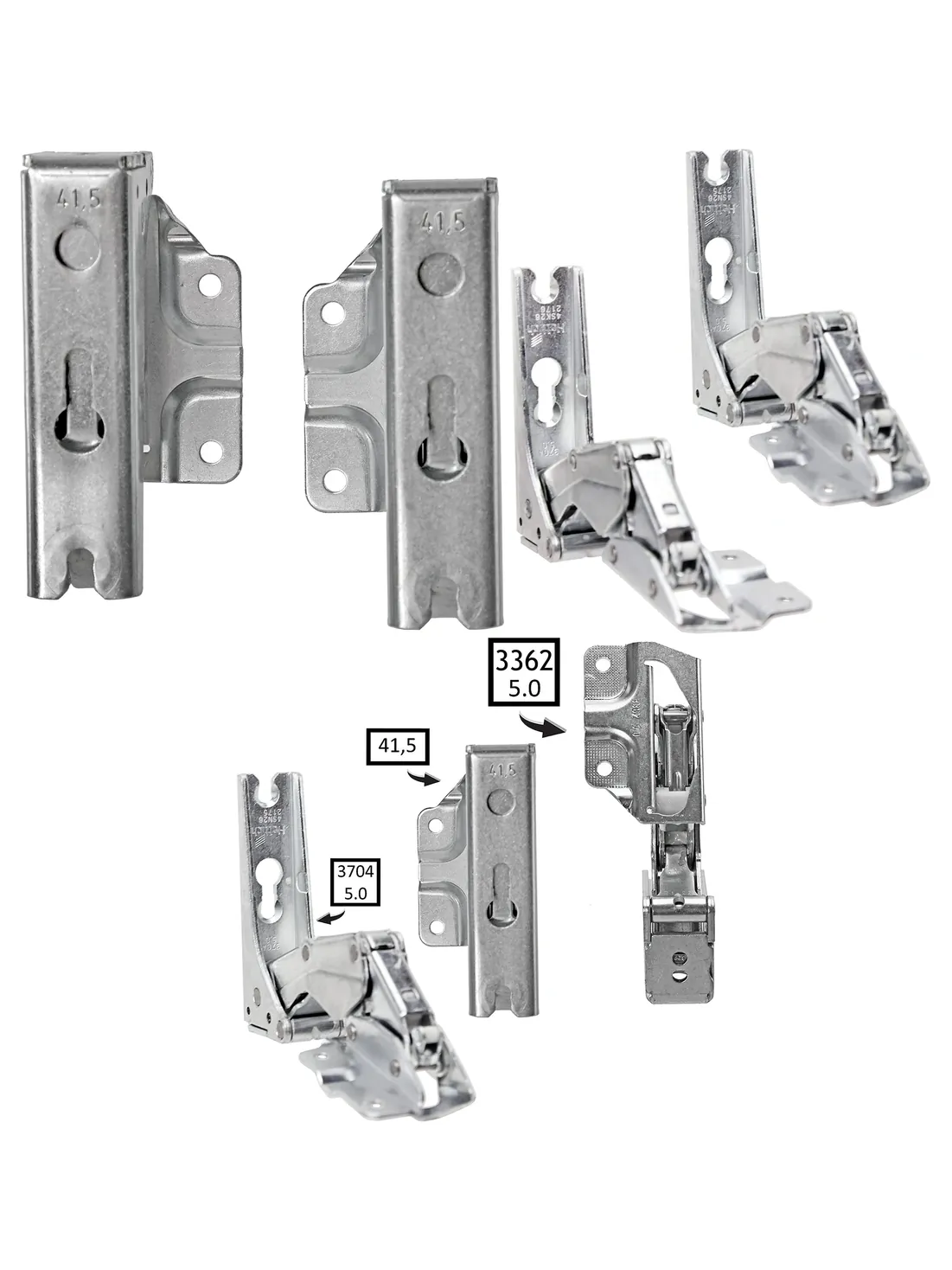 FLAVEL Fridge Door Hinge Set - Integrated Left & Right