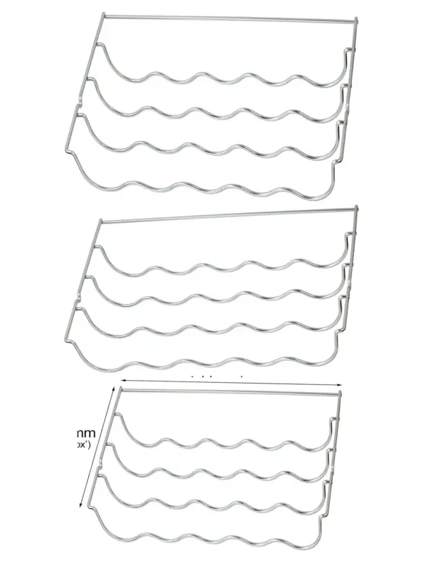 Flavel Fridge Wine Rack Insert - 457x290x70mm Wine Bottle Shelf