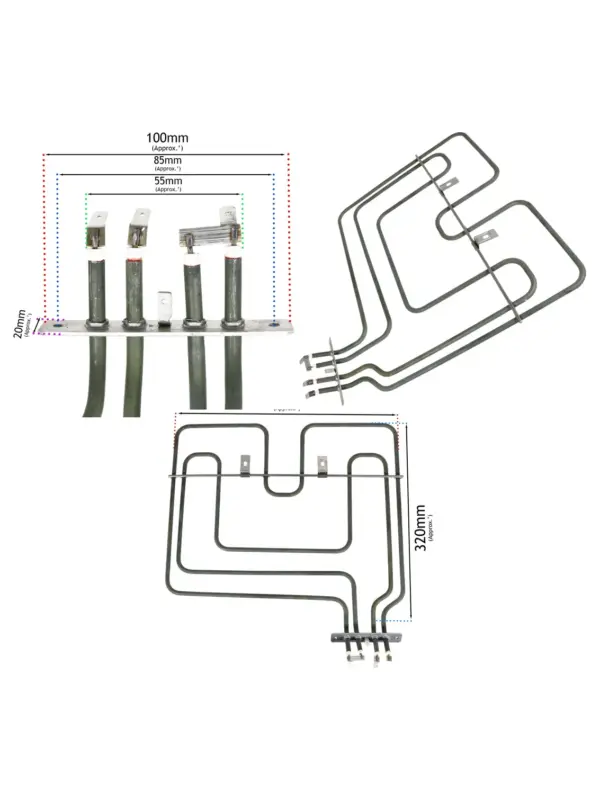 Flavel Oven Grill Heating Element 2200W 230V FTCC60S/FTCC60W