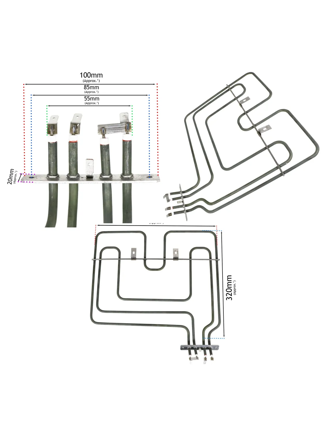 Flavel Oven Grill Heating Element 2200W 230V FTCC60S/FTCC60W