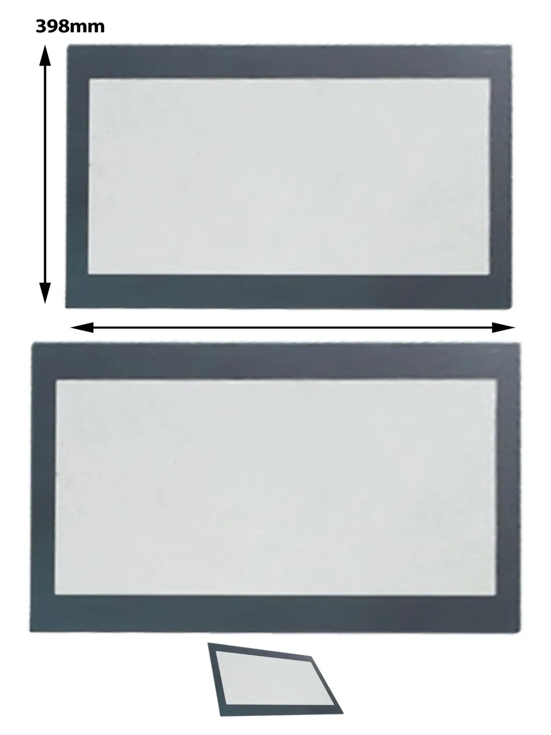 Flavel Replacement Glass Panel for Arcelik Oven Door 520x398mm