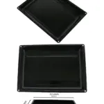 Flavel Small Enamel Oven Grill Pan with Drip Tray – 355×280 mm