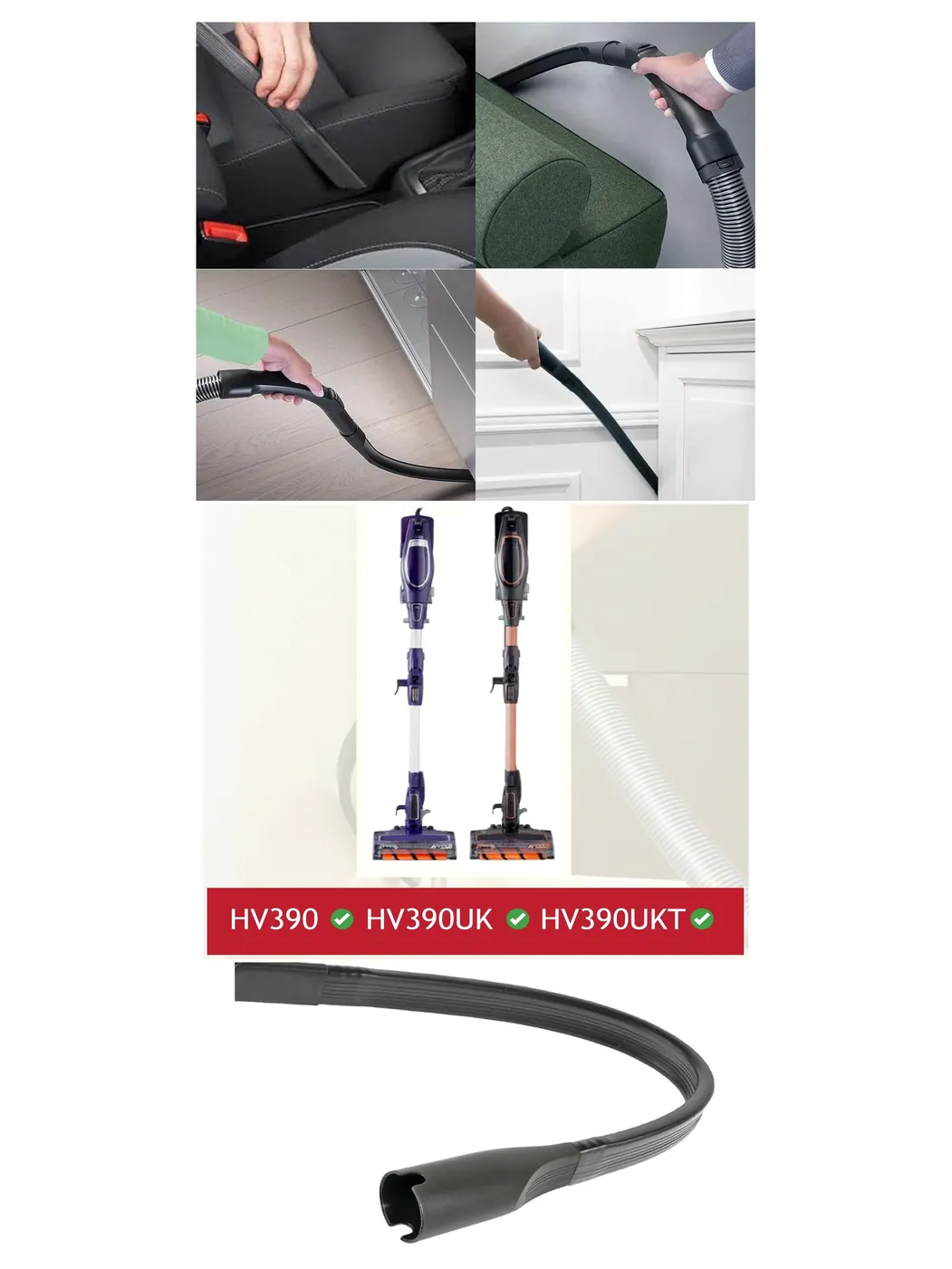 Flexible Crevice Tool for Shark DuoClean HV390 Vacuum Cleaner