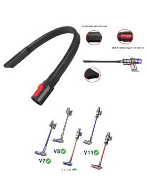 Flexible Dyson Crevice Tool for V7/V8/V10/V11/V15 & SV10‑SV12 Nozzles