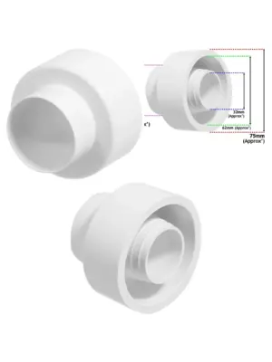 Flexible Rubber Toilet Flush Cone – Pipe-to-Pan Seal Washer for WC