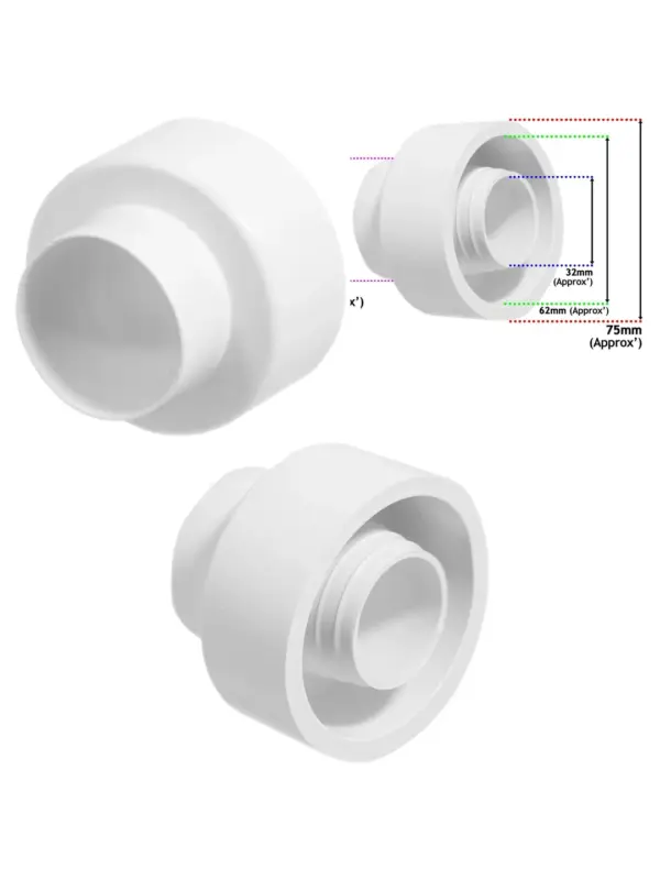 Flexible Rubber Toilet Flush Cone – Pipe-to-Pan Seal Washer for WC