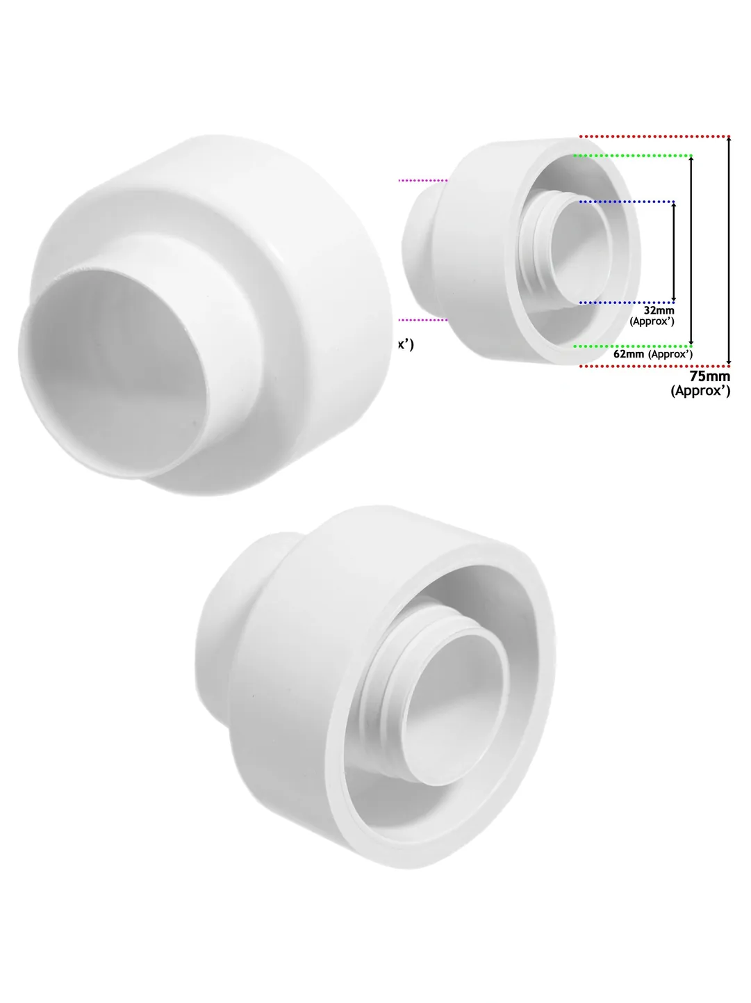 Flexible Rubber Toilet Flush Cone – Pipe-to-Pan Seal Washer for WC