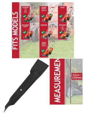 Flymo 32cm metal replacement blade for Chevron, Easimo & Rollermo