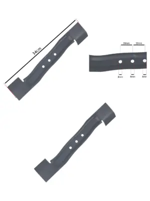 Flymo 34cm Rotary Lawn Mower Blade – Fits Chevron 34C/34VC
