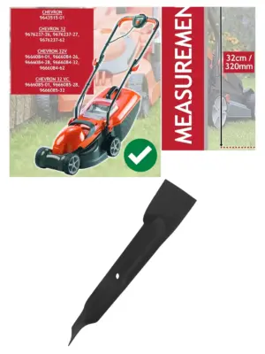 Flymo Chevron 32cm Metal Replacement Blade – Fits 32V & 32VC