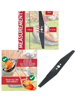 Flymo HC300/MC300 30cm Metal Replacement Blade for Hover Mower