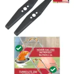 Flymo Hover Vac Turbo Lite 250 Metal Blade – 25 cm, 2‑Pack