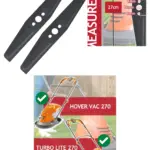 Flymo Hover Vac Turbo Lite 270 Metal Blade – 27cm, Pack of 2