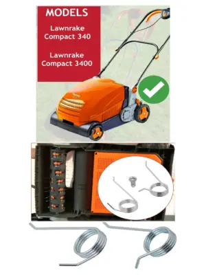 Flymo Lawn Rake Replacement Tines - 84 Pack for 340/3400 Scarifier
