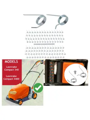 Flymo Lawn Rake Tines 126 Pack for Compact 340/3400 Scarifier