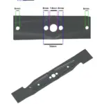 Flymo Power Compact 330 Blade 33cm Replacement for PC330