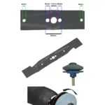 Flymo Power Compact 330 Replacement Blade 33cm with Sharpener