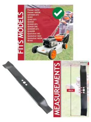 Flymo Quicksilver 46cm Metal Grass Cutter Blade for 460SD/RE460
