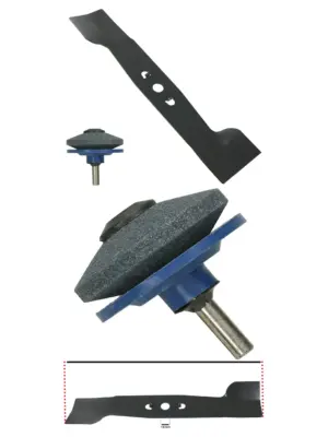 Flymo RE350-6 Blade 35cm for Turbo 350 Lawnmower + Sharpener