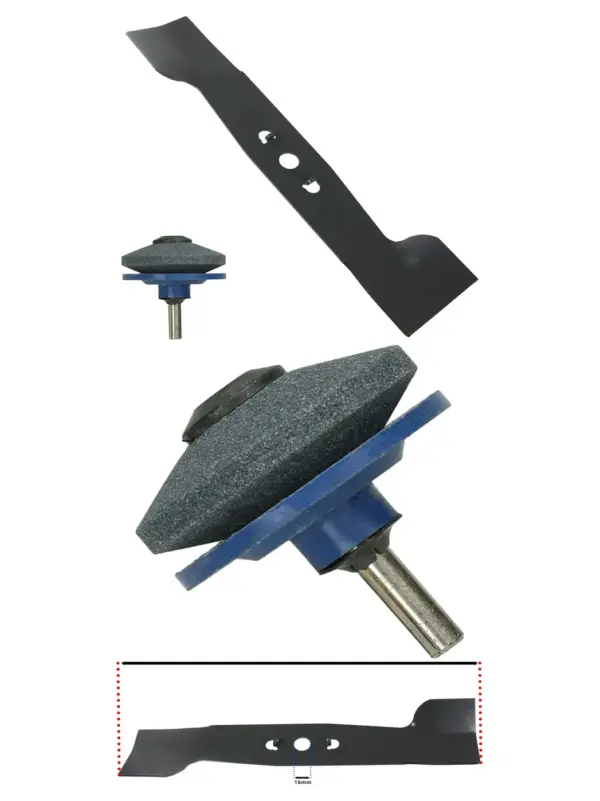 Flymo RE350-6 Blade 35cm for Turbo 350 Lawnmower + Sharpener