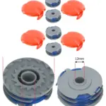 Flymo Trimmer Twin Line and Spool Set - 4 Replacement Lines and Spools