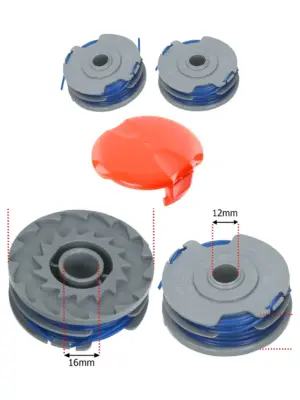 Flymo Trimmer Twin Line & Spool Cover – 2 Pack Replacement