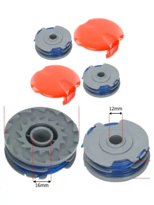 Flymo Trimmer Twin Line & Spool Set – 2 Replacement Lines & Covers