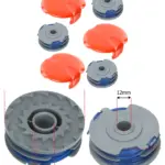 Flymo Trimmer Twin Line & Spool Set – 3 Replacement Lines & Spools